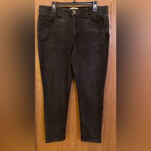 Democracy Women's Black Wash Skinny Jeans, sz 16